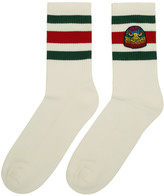 Thumbnail for your product : Gucci White Rainbow Eagle Socks