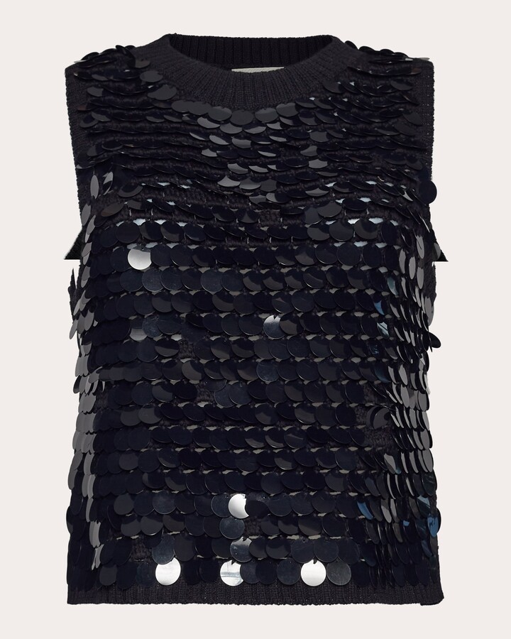 Cora Sequin-Embellished Cotton Tank
