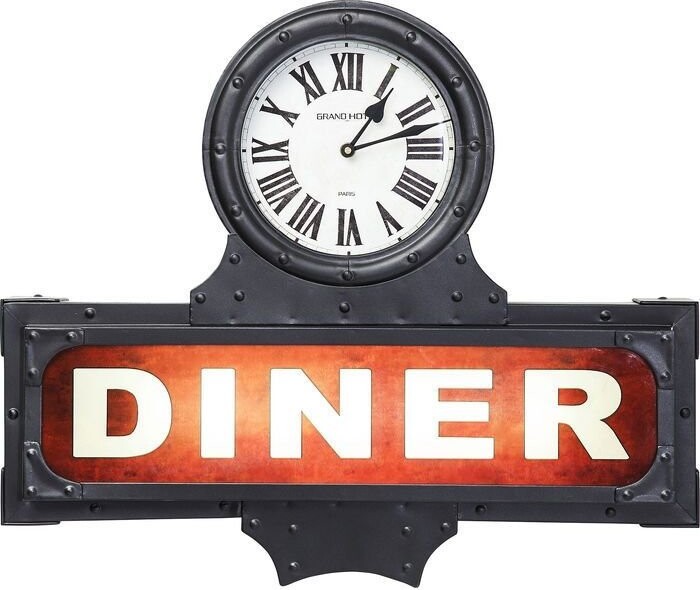 Kare Design Diner Light-Up Sign Clock