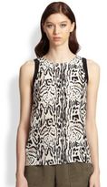 Thumbnail for your product : Joie Toki Leopard-Print Silk Tank