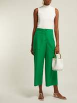 Thumbnail for your product : Jil Sander Gaston Virgin Wool Twill Cropped Trousers - Womens - Green