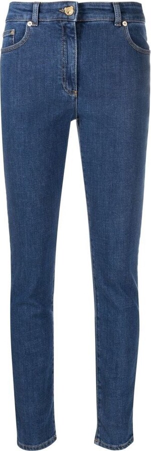 Moschino Button Detailed Skinny Jeans