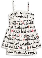 Thumbnail for your product : Milly Minis Girl's "Ooh Lala" Printed Peplum Dress