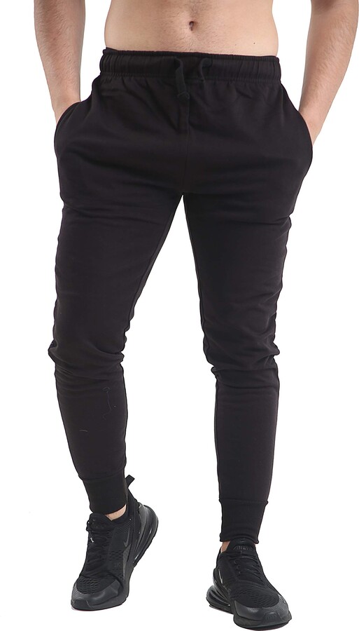 NY Deluxe Edition Men's Slim Fits Jogging Bottom Skinny Joggers Sweat ...