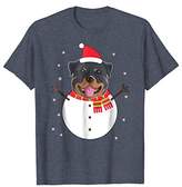 Thumbnail for your product : Rottweiler T-Shirt Funny Snowman Christmas Gift Shirt
