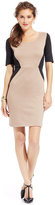 Thumbnail for your product : NY Collection Short-Sleeve Colorblock Sheath Dress