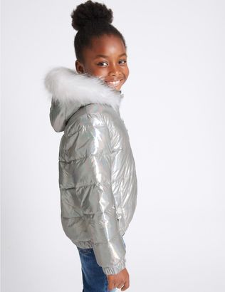 Marks and Spencer Faux Fur Padded Coat (3-14 Years)