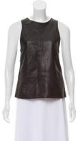 Thumbnail for your product : One Teaspoon Leather Sleeveless Top