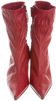 Thumbnail for your product : Vera Wang Ruched Pointed-Toe Booties