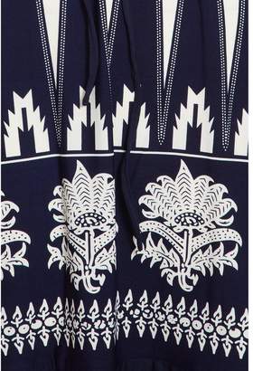 Quiz Navy Aztec 3/4 Sleeve Tunic Dress