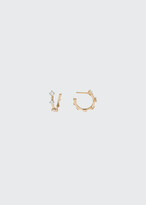 Thumbnail for your product : Fernando Jorge Sequence Small Hoop Earrings in 18K Gold with Diamonds