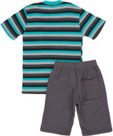 Thumbnail for your product : Joah Love Stripe V-neck T-shirt & Shorts Set