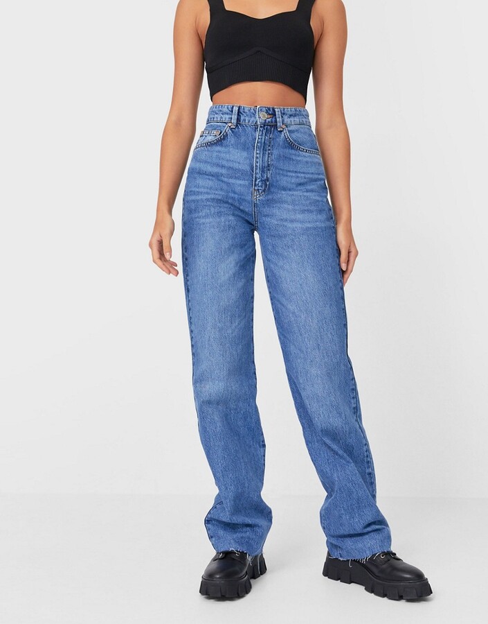 Stradivarius Blue Women's Jeans | Shop the world's largest collection of  fashion | ShopStyle