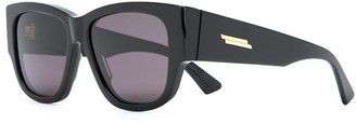 Bottega Veneta Ribbon Detail Rectangular-Frame Sunglasses