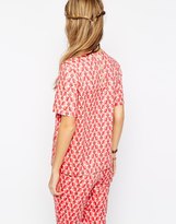 Thumbnail for your product : People Tree With Orla Kiely Organic Cotton Top with Pockets in Wallflower Print