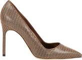 Thumbnail for your product : Manolo Blahnik Metal BB-Brown