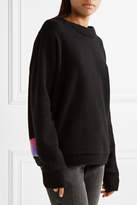 Thumbnail for your product : The Elder Statesman Appliquéd Cashmere Sweater - Black
