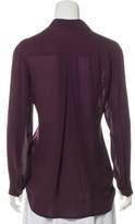 Thumbnail for your product : L'Agence Silk Long Sleeve Top