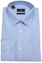Thumbnail for your product : Alara blue cotton point collar slim fit dress shirt