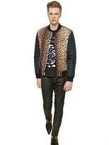 Thumbnail for your product : Moschino Printed Padded Nylon Bomber Jacket