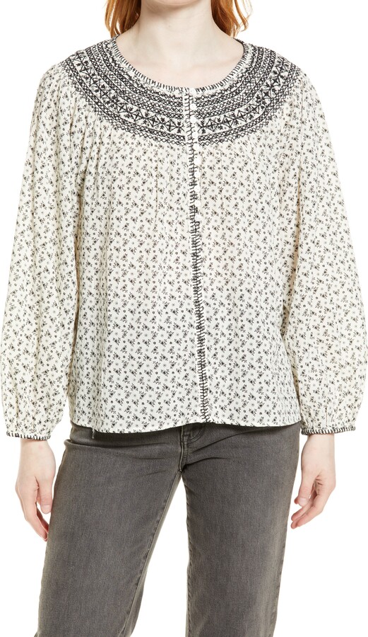 Madewell Embroidered Top | Shop the world's largest collection of 