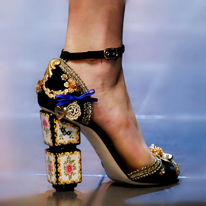 Ravryy Black Velvet Pearl Special-Shaped Peep Toe Sandals Flower Bow Pumps Woman Summer 2025 Buckles High Heel Shoes for Women