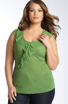 Thumbnail for your product : Sweet Pea Ruffle Neck Tank (Plus)