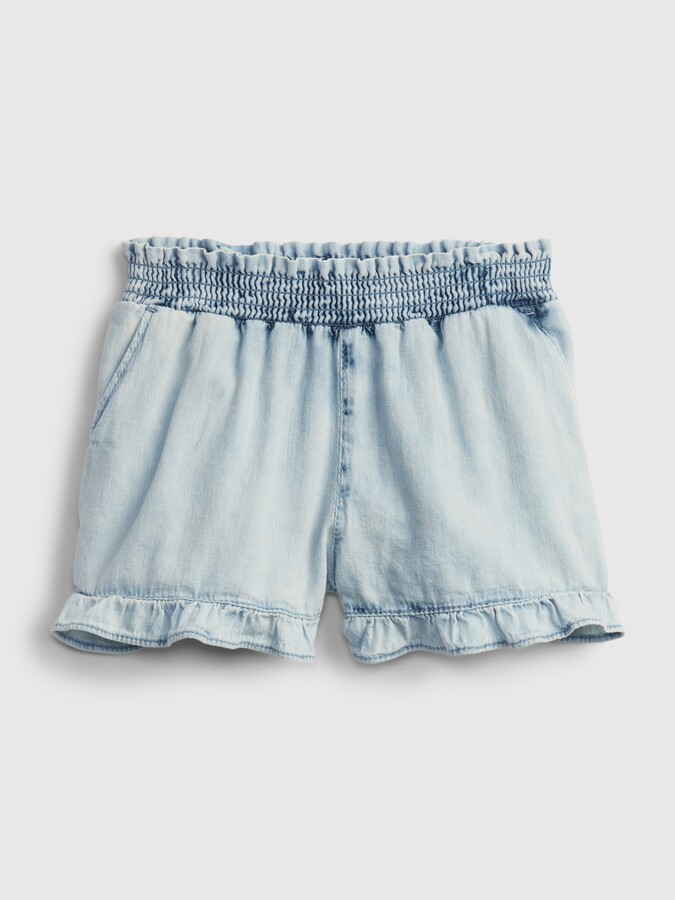 Toddler Denim Pull-On Shortie Shorts