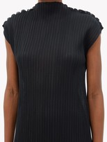 Thumbnail for your product : Jil Sander Translucent Plisse-jersey Dress - Black