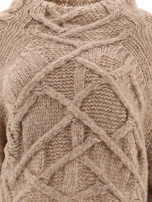 Blumarine Womens Beige Other Materials Sweater