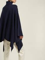 Thumbnail for your product : Barrie - Harmony Chevron Cashmere Cape - Womens - Navy