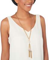 Thumbnail for your product : C. Wonder 28-1/4" Rope "Y" Necklace with Double Tassel Station
