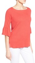 Thumbnail for your product : Petite Women's Pleione Stripe Knit Bell Sleeve Top