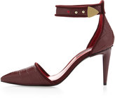 Thumbnail for your product : Charles Jourdan Honor Pointy-Toe Ankle-Strap Pump, Burgundy