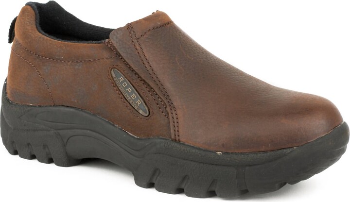 Roper Women's Performance Sport Slip-On In Dark Tan/brown