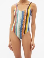 Thumbnail for your product : Missoni Mare Low-back Striped Swimsuit - Multi