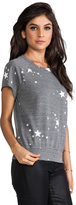 Thumbnail for your product : Monrow Stars Short Sleeve Sweatshirt