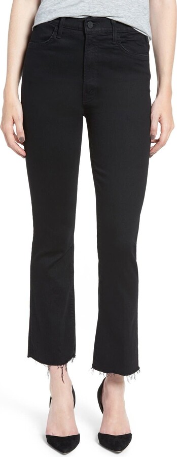 Mother The Hustler High Waist Ankle Fray Jeans