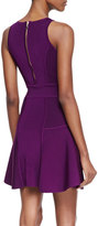 Thumbnail for your product : Milly Knit Fit-&-Flare Dress, Plum