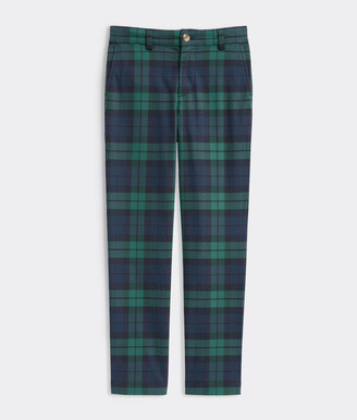 boys green plaid pants