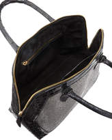 Thumbnail for your product : Nancy Gonzalez Dome Sparkle Stingray & Crocodile Top-Handle Bag