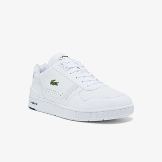 Lacoste Men's T-Clip Leather and Synthetic Sneakers - ShopStyle