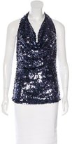 Thumbnail for your product : Patrizia Pepe Sequin Halter Top