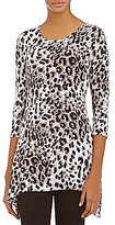 Thumbnail for your product : Westbound Animal-Print Sharkbite Tunic