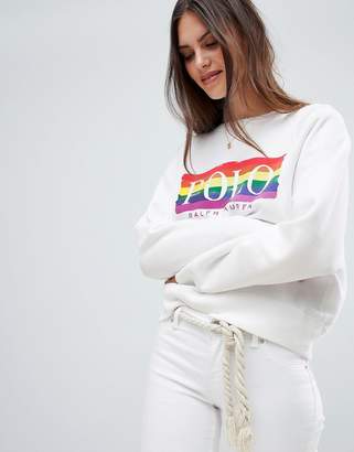 polo rainbow sweatshirt