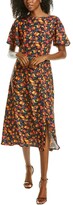 Thumbnail for your product : Alexia Admor Boatneck Flutter Sleeve A-Line Dress