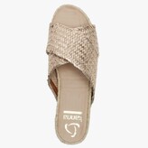 Thumbnail for your product : Kanna Elsdon Gold Leather Woven Sliders