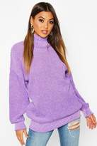 Thumbnail for your product : boohoo Two Stone Roll Neck Knitted Jumper