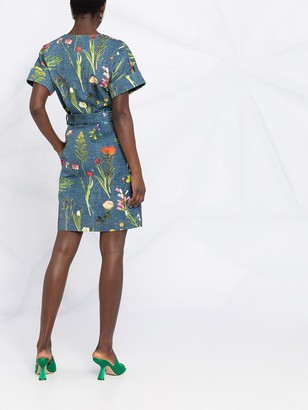 Boutique Moschino Floral-Print Belted Dress