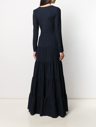 Gabriela Hearst Long-Sleeve Flared Dress